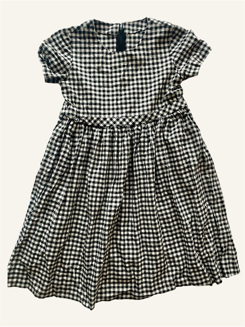 Black White Gingham Dress